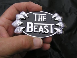 THE BEAST fits CHRYSLER 300C Grill REPLACEMENT EMBLEM Chrome Metal Car Badge - Bild 1 von 5