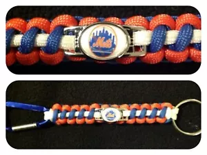 New York Mets Inspired Paracord/Survival Keychain - Picture 1 of 1