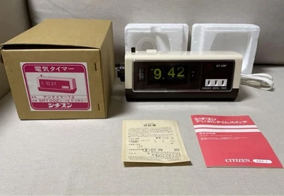 CITIZEN Flip Clock 5RT002 Showa Retro Vintage Table Alarm Clock w/ Box 1985 - Image 1 of 4
