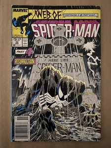Quiosco Web of Spiderman 32 1987 Kraven's Last Hunt cómic Amazing Spider-man - Imagen 1 de 9