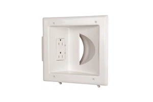 Recessed Media Box II w/ 15 Amp/125 Volt Duplex Receptacle, ETL - Afbeelding 1 van 1