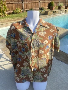 Camisa De Colección Crosley California Estilo Hawaiano Manga Corta Botón L Grande - Imagen 1 de 7