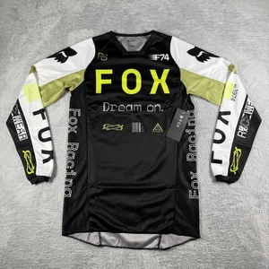 Fox Racing 180 Race Spec Jersey Mens X Small Black White Neon Green Motocross XS - Picture 1 of 15