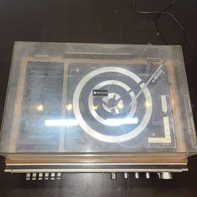 Винтажная стерео музыкальная система Sanyo JXT6430 1970-е **КАК ЧИТАЕТСЯ DESC** - Изображение 1 из 4