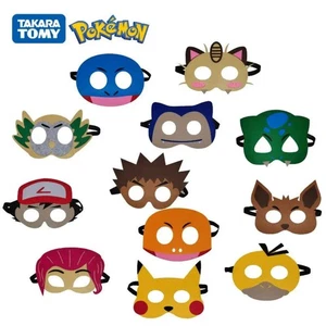 Juego de 12 máscaras de fieltro Pokémon Pikachu Eevee para niños fiesta disfraces disfraces - Imagen 1 de 8