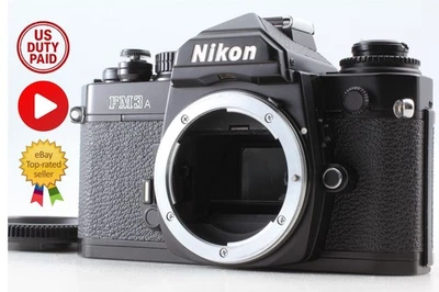 US Duty Paid [N MINT++] Nikon FM3A Black 35mm SLR Film Camera Body From JAPAN - Image 1 of 4