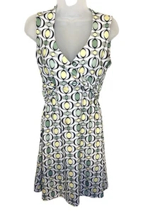 Prana Women’s Geometric Active A-Line Dress Size XL Made In USA Retro Outdoors - Picture 1 of 15