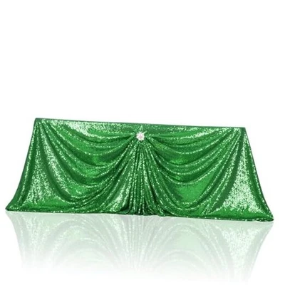  Mantel de lentejuelas 90x156 pulgadas rectangular brillo 156" x 90" (rectangular) verde Foto 1 de 4