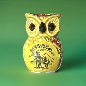 Mini jarrón búho soporte palillo de dientes Nevada decoración del hogar retro vintage - Imagen 1 de 9