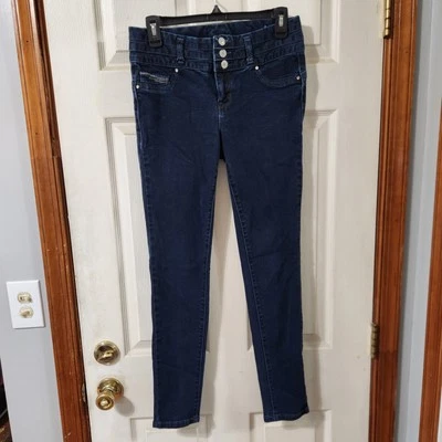 Pantalones de mezclilla ceñidos al cuerpo de amatista para mujer talla 7 Foto 1 de 4