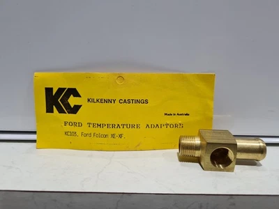 XE XF 6cyl Temp Sender Brass Adaptor KC103 For Ford Kilkenny Castings ZK ZL - Image 1 of 4