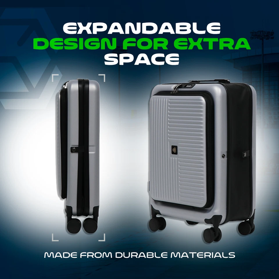 Maleta de Mano Ampliable Plegable Ligera de 20 Pulgadas, Aprobada por Aerolínea Foto 1 de 4