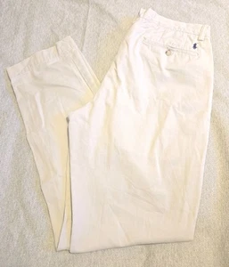 Polo Ralph Lauren Pants Mens 32x34 Tan Khaki Classic Cotton Twill Chino Preppy - Picture 1 of 11