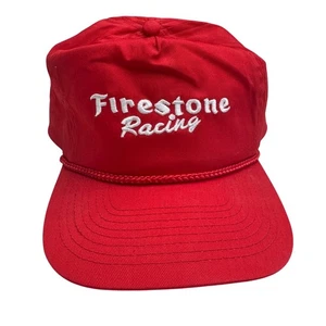 Vintage Firestone Racing rot Trucker Seil Snapback Mütze - Bild 1 von 6
