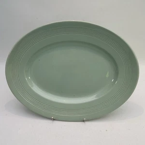 Woods Ware Beryll große ovale Servierplatte Vintage Allzweckgeschirr 40er/50er/60er - Bild 1 von 13