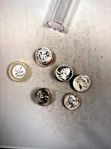 1961P GEM PROOF WASHINGTON QUARTERS  90% SILVER 40 COIN $10 ROLL NOT BU - Picture 1 of 2