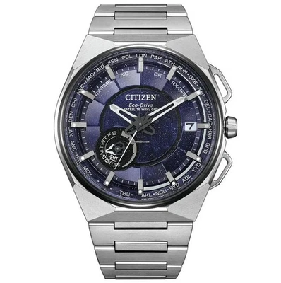 Citizen Men's Satellite Wave X Perpetual World Time Watch - CC3097-52L NEW - Image 1 of 4