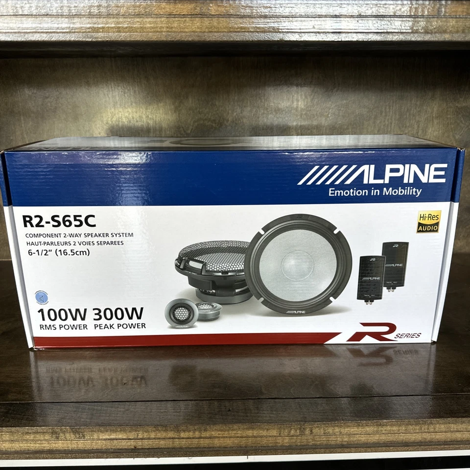 Altavoces componentes de alta resolución de 2 vías Alpine R2-S65C, serie R 6,5 - totalmente nuevos sellados Foto 1 de 1