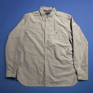 Ralph Lauren Classic Fit XL Oxford Blau Button Down Flesh Pony - Bild 1 von 5