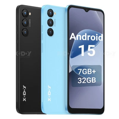 2025 Neu Android 15 2SIM Smartphone Ohne Vertrag Handy Octa Core 7GB+32GB GPS 4G - Bild 1 von 4