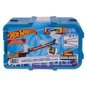 Hot Wheels Track Builder Ice Crash Playset with Toy Car, 10 Ice-Themed - Picture 1 of 6