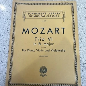 Mozart Trío Nr VI In b flat major for violin, cello , Piano - Picture 1 of 6