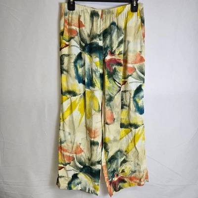 Pantalón corto de pierna ancha Jams World Wide, cintura elástica, estampado tropical, mediano Foto 1 de 4