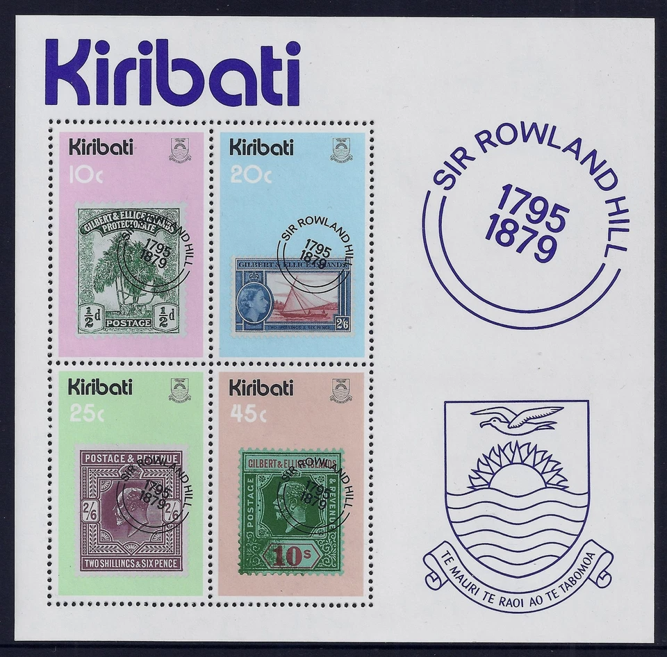 Minihoja Kiribati Sir Rowland Hill 1979 fina como nueva MNH/MUH Foto 1 de 1