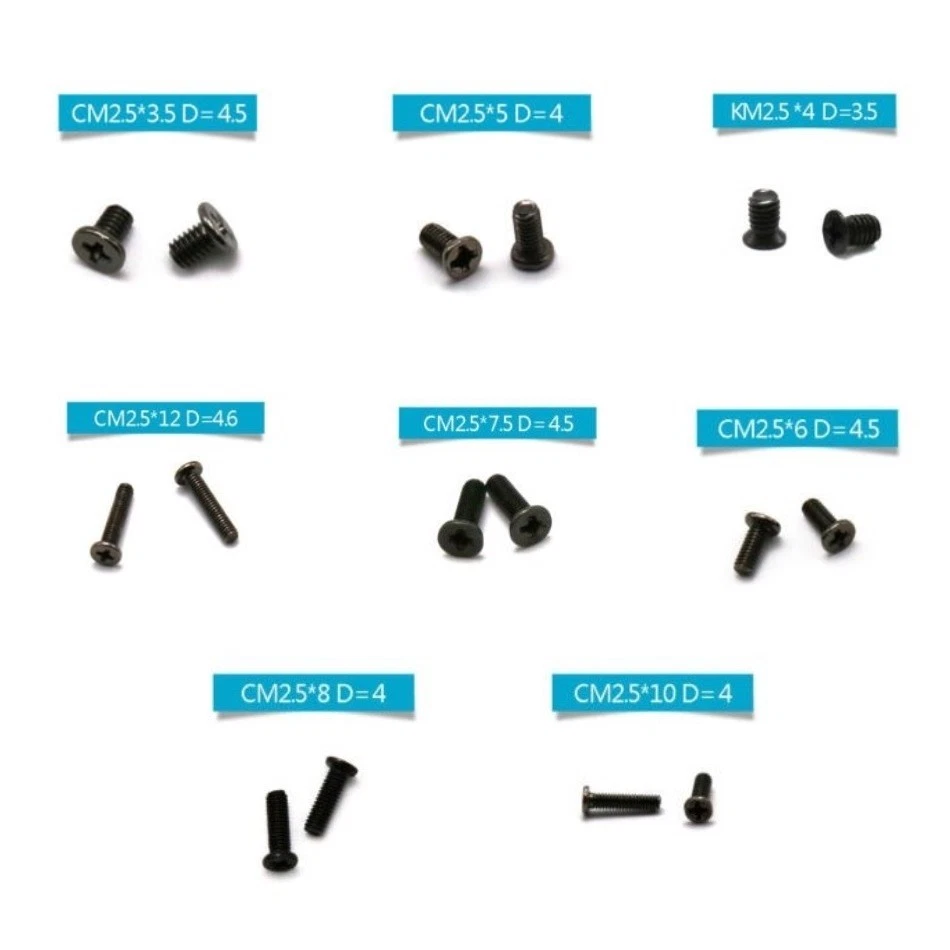 BRT FASTENERS 160PCS Laptop Screws M2.5 Black Set Replacement Kit For Sony Dell IBM HP Toshiba