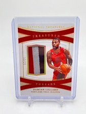 2022-23 Panini National Treasures Damian Lillard Patch /25 #TD-LTB WC