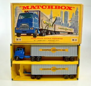 Matchbox Major Pack M9 Interestatal Doble Carguero versión temprana en caja "E - Imagen 1 de 10