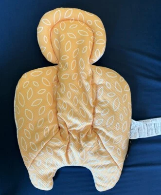 Cubiertas de tela de asiento originales MamaRoo inserciones infantiles tela de repuesto malla amarilla Foto 1 de 2