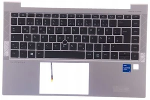 Palmsteun met toetsenbord HP Elitebook 840 G7 G8 DE A+. - Afbeelding 1 van 3