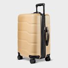 Hardside Carry On Spinner Suitcase Beige - Open Story️