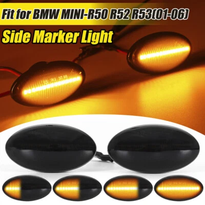 Per Mini Cooper R50 R53 R52 MKI S JCW Indicatore Laterale LED Ripetitore Luce Dinamica - Immagine 1 di 4
