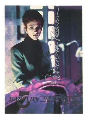 Patricia Tallman Signed 1995 Fleer Ultra Babylon 5 Trading Card Lyta Alexander - Image 1 of 3
