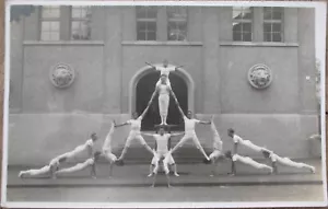Gimnasio Gimnasia Hombres 1923 Realphoto Postal, Zurich Suiza Rppc Turnverein - Imagen 1 de 1