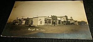 Postal antigua de Early Main Street, Boyd Minnesota - Imagen 1 de 2