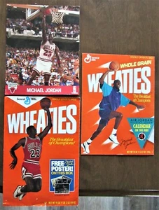 1990- 1991 NBA Posters- (2) Jordan Wheaties and NBA Hoops - Picture 1 of 2