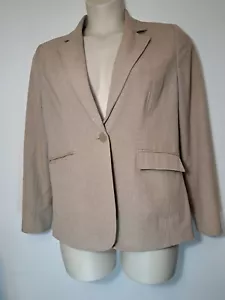 Apostrophe Tan Blazer Jacket Women size 10 - Picture 1 of 10