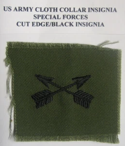 US Army Collar Insignia Special Forces,1960s , subdued - Picture 1 of 1