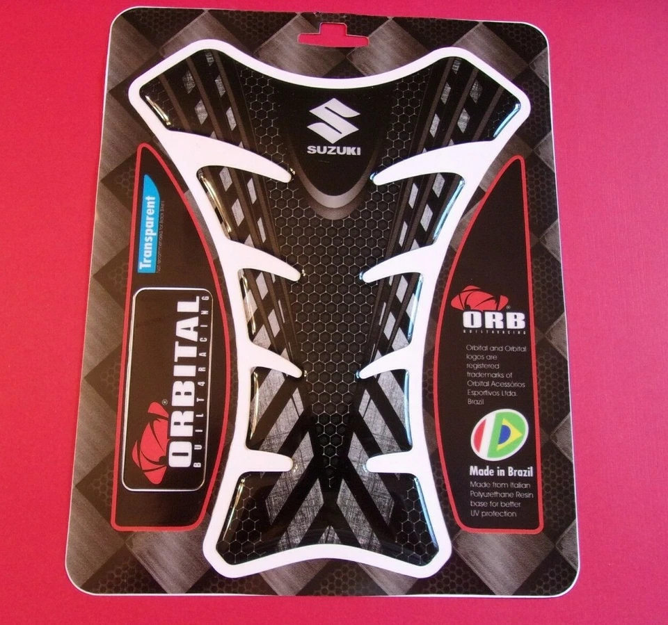 PROTECTOR TANQUE ORBITAL ALMOHADILLA GEL - SUZUKI S - NEGRO/CLARO - 5.6" X 7.5" Foto 1 de 1