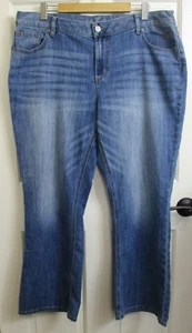 Pantalones de mezclilla Maurices Bootcut para mujer talla 20 W cortos 40x29,5 desgastados elásticos 141-32346 - Imagen 1 de 6