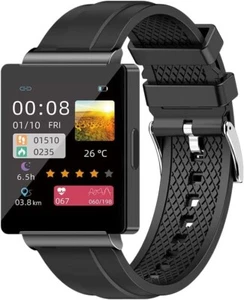 Smart Watch, Sport/Fitness Tracker, NFC, Square Face - Picture 1 of 6