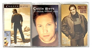 COLLIN RAYE Lot Of 3 Cassette Tapes 1991-1997 Country Collection Very Good - Picture 1 of 3