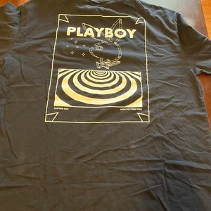 Playboy By Pacsun Casting Call Graphic T-shirt Men Large Black Long Sleeve - Picture 1 of 7