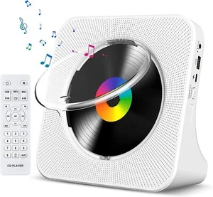 CD Player mit Bluetooth HiFi Lautsprecher Fernbedienung FM-Radio AUX/USB Tragbar - Bild 1 von 22