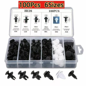 Para Subaru 100 Piezas Parachoques Capó Clips Retenedor Remache Sujetador Guardabarros Push Pin EE. UU. - Imagen 1 de 9
