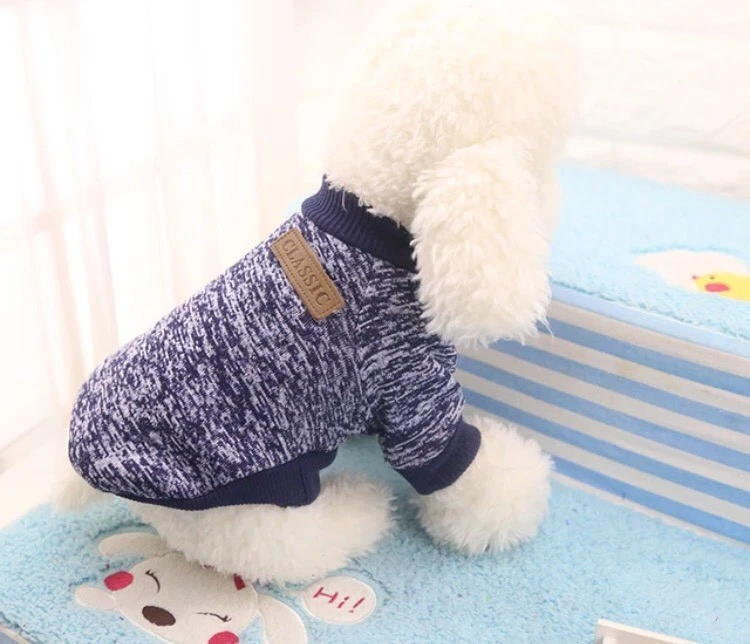 Hundebekleidung Hundepulli Pullover Hoodie Chihuahua Schwarz Grau M Pulli Shirt - Bild 1 von 1