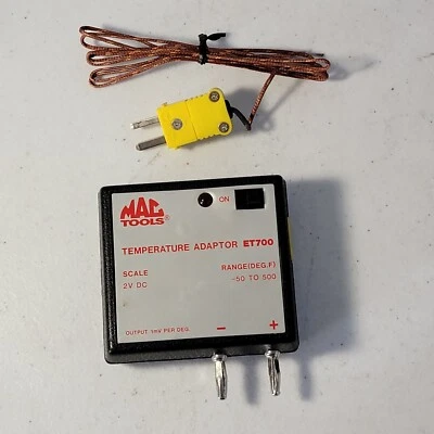 Mac Tools ET700 Temperature Adaptor -50 To 500 Degrees 0-2 V - Image 1 of 3